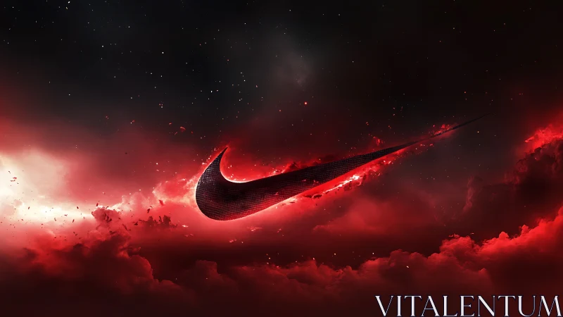 Searing crimson comet swoosh carving fire through night sky.