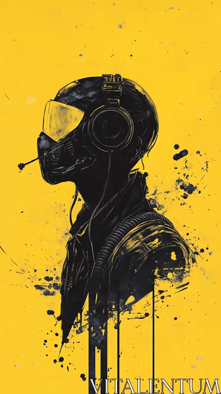 Side-profile tactical pilot helmet in high-contrast vector profile.