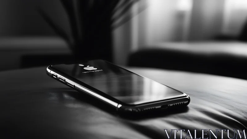 Monochromatic Mobile Device Study: Metallic Form in Architectural Void.