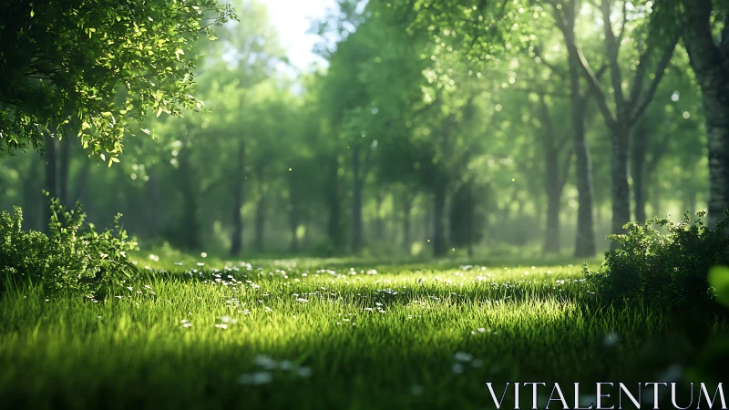 Arboreal Corridor with Differential Depth-of-Field: Luminous Canopy Penetration Study.