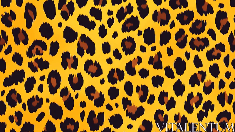 Leopard Print Pattern Seamless Texture.
