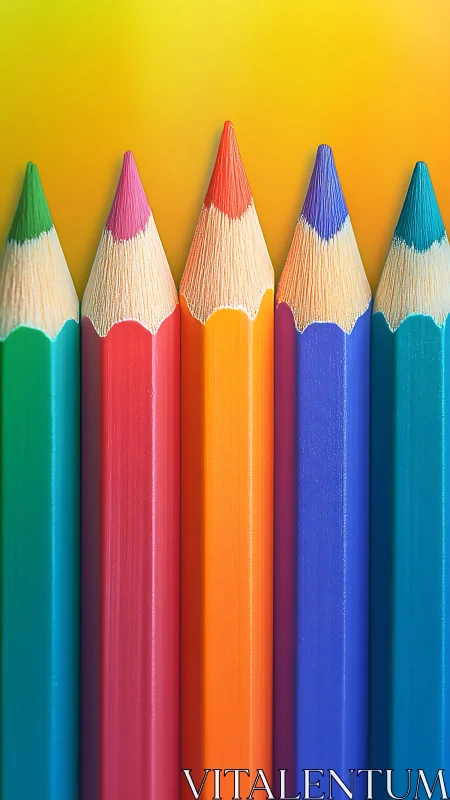 Colorful pencils stand ready to spark bright creative ideas