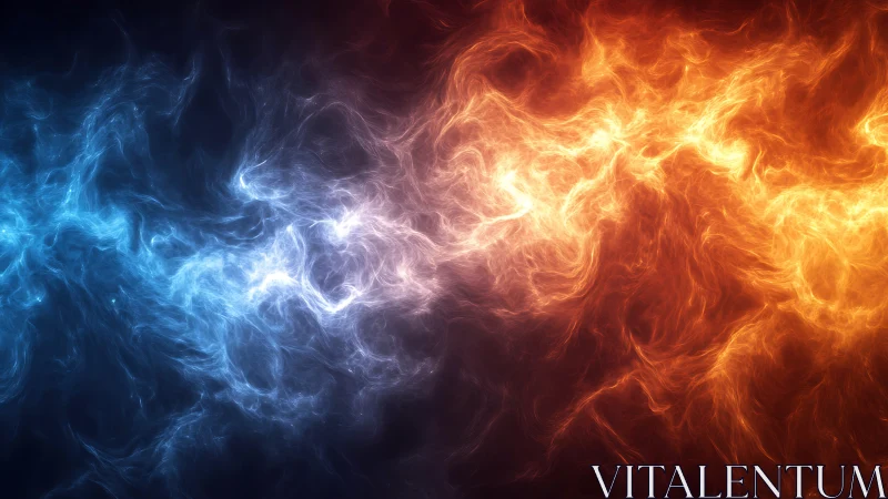 Ethereal Dance of Fire and Ice Energies