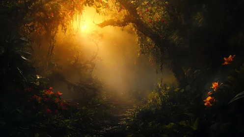 Luminous Threshold: Where Wilderness Whispers Golden Secrets.