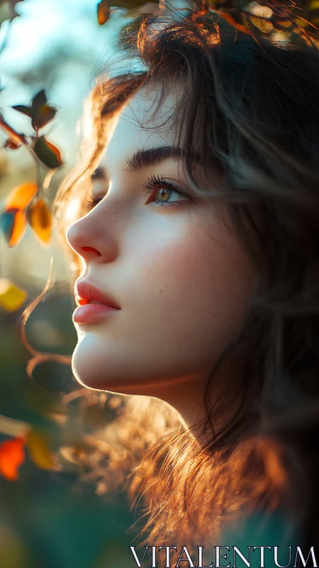 Side-lit portrait study with shallow depth and warm rim lighting