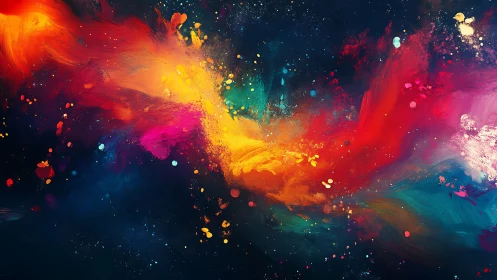 Spectral nebula swirl rendered in dynamic abstract digital color