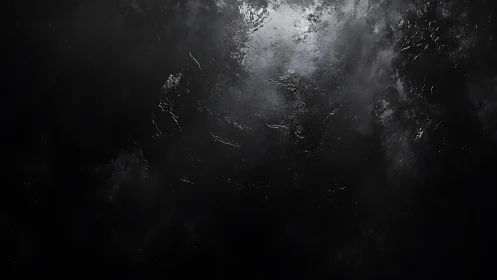 Dimly illuminated dark textured surface occupies the frame