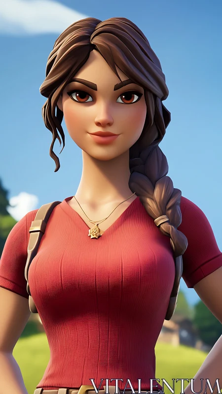 Sunlit adventurer smiles toward the horizon of new quests