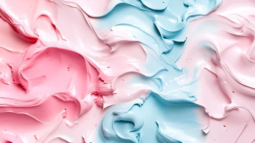 Impasto pastel smears reveal thick, high-viscosity pigment flow