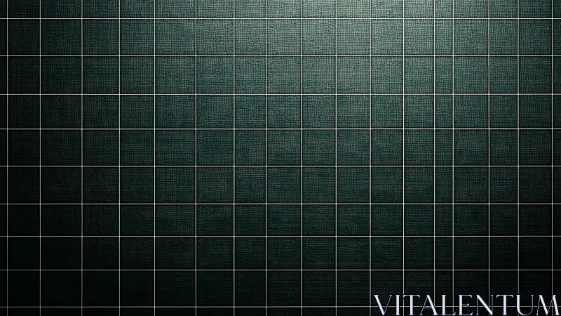 Grid aligned dark teal textured tiles under directional light