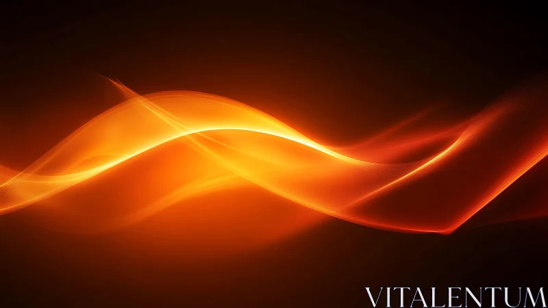 Dancing Flames: Golden Light Waves in Motion.