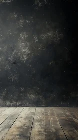 Moody rustic studio backdrop with dark textured wall.
