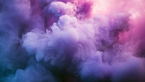 Chromatic volumetric nebula of diffused magenta-violet vapor.