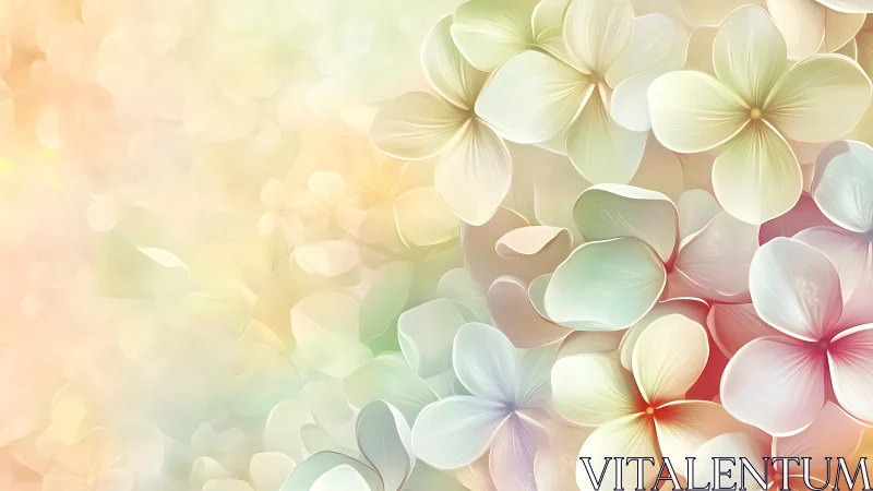 Soft Focus Floral Composition with Translucent Petals