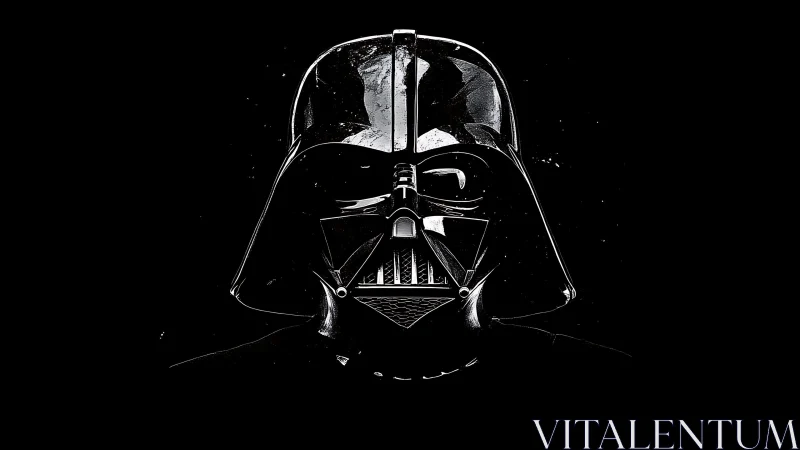 Monochrome helmet portrait in high-contrast photorealist style.
