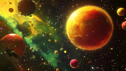 Multispectral exoplanetary field in dense stellar medium.