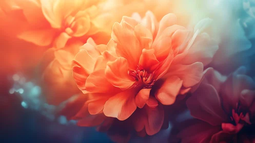 Luminescent Dahlia Petals: Optical Depth-of-Field Floral Study.