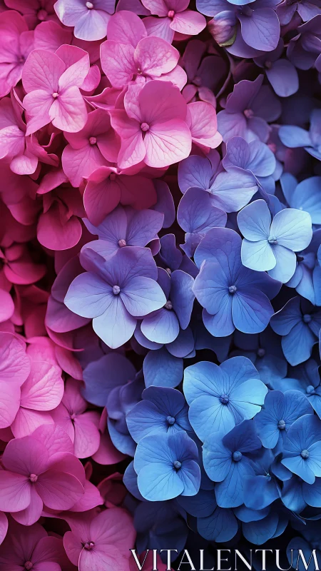 Chromatic Bloom Symphony: Magenta Meets Cerulean.