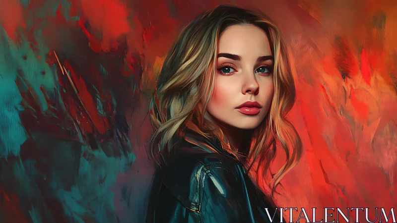 Flame drenched citylights echo softly in her painted gaze