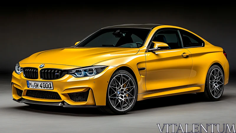 Golden coupe poised for joyful drives and late-night escapes.