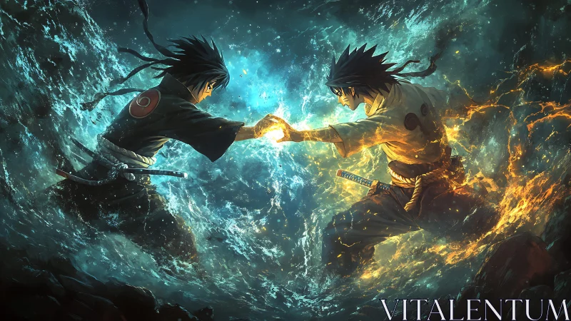 Rival warriors meet in a storm of water, fire, and light.