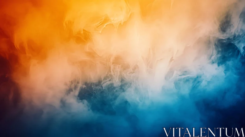 Bicolor vapor gradient abstraction with luminous diffusion.