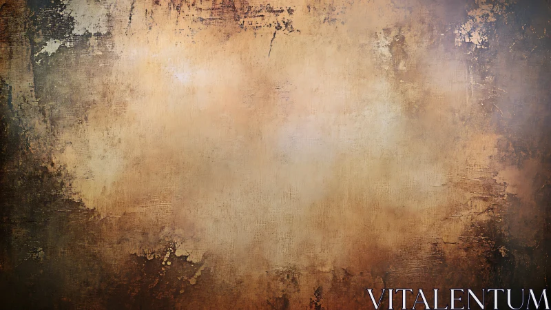 Textured ochre grunge wall with distressed vignette edges.