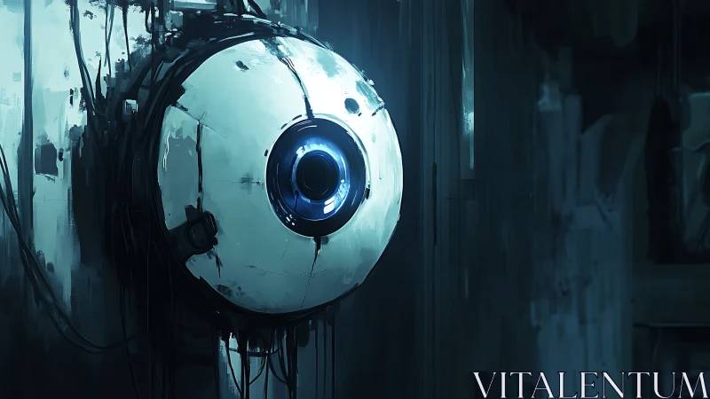 Monocular surveillance drone core with cold optical aperture.