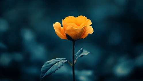 Golden Bloom Defies Twilight Storms.