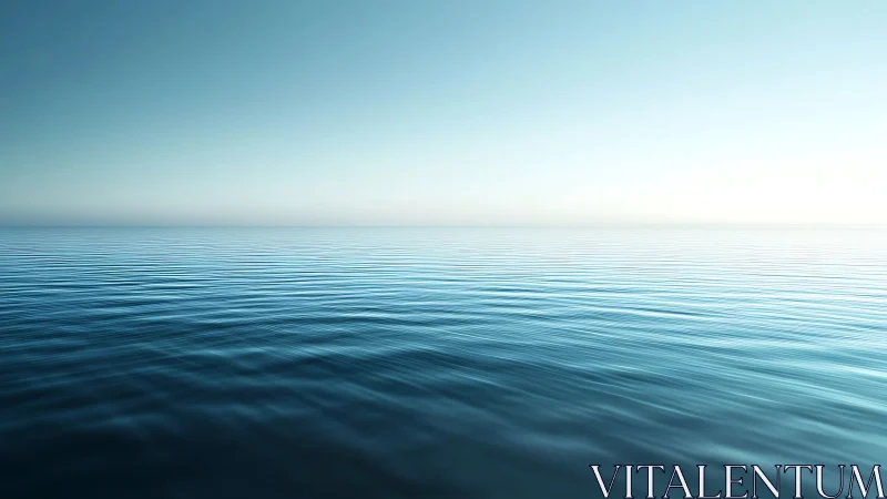Minimalist seascape horizon with smooth tonal gradient study.