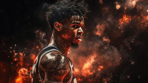 Fiery court focus around a determined basketball star.