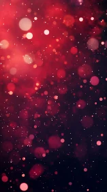 Crimson starlit bokeh drifting through velvet nightfall.