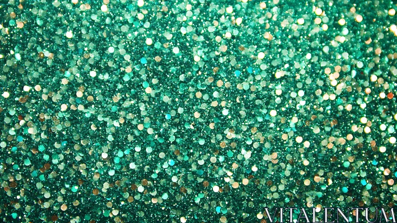 Emerald glitter texture with shimmering bokeh surface