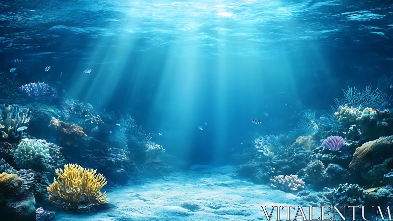 Sunlit ocean reef invites quiet discovery beneath waves