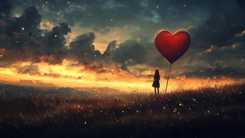 A Solitary Heart: Love's Luminous Journey Through Twilight