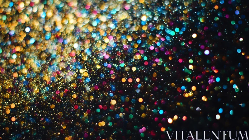 Vibrant bokeh glitter background in abstract festive style.
