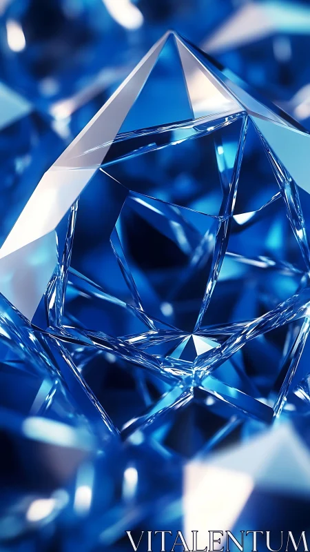 Crystalline labyrinth folds blue light into mirrored infinities