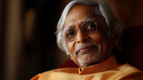 Gentle silver-haired thinker lets his quiet wisdom glow