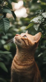 Curiosity Meets Garden: Ginger Whiskers Explore Verdant Heights