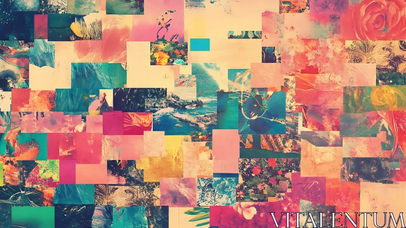 Colorful collage of dreamy abstract memories and moments.