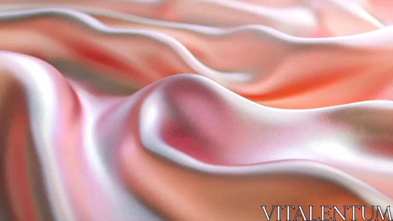 Silken coral dunes roll like liquid light across space