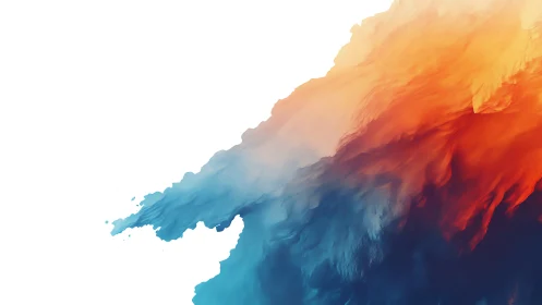 Dual-tone digital waves merge firelight and ocean mist.