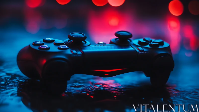 Gaming Controller Neon Glow. Dynamic LED Lighting.