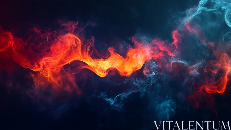 Inferno Meets Ocean: A Dance of Fire and Frost.