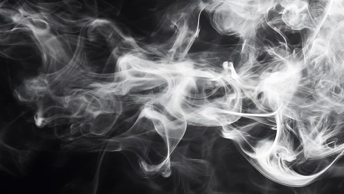White smoke trails form overlapping wisps against darkness