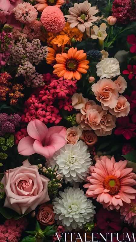 Kaleidoscope of Petals: Nature's Vibrant Floral Symphony.