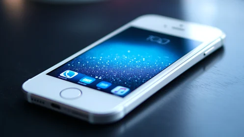 Luminous Portal: Smartphone Awakens Digital Dreams.