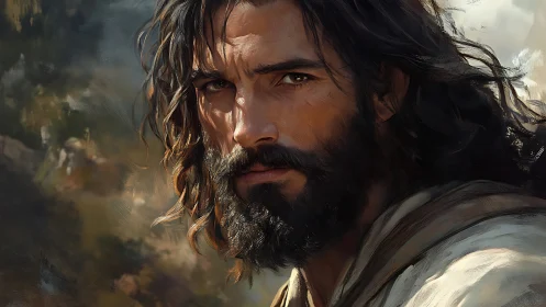 Weathered wanderer gazes ahead with quiet, steady strength