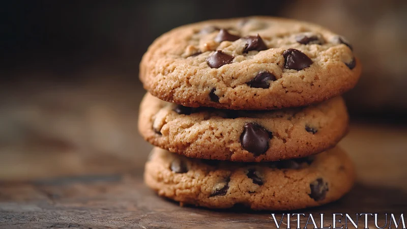 Golden cookie tower crowned with molten chocolate constellations.