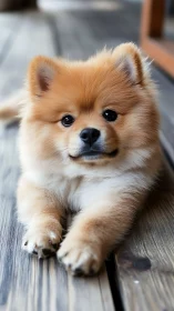 Fluffy porch daydreams with a bright eyed little companion.